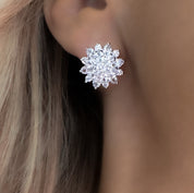 Julianna Cluster Earrings | Silver