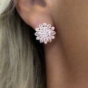 Julianna Cluster Earrings | Rose Gold