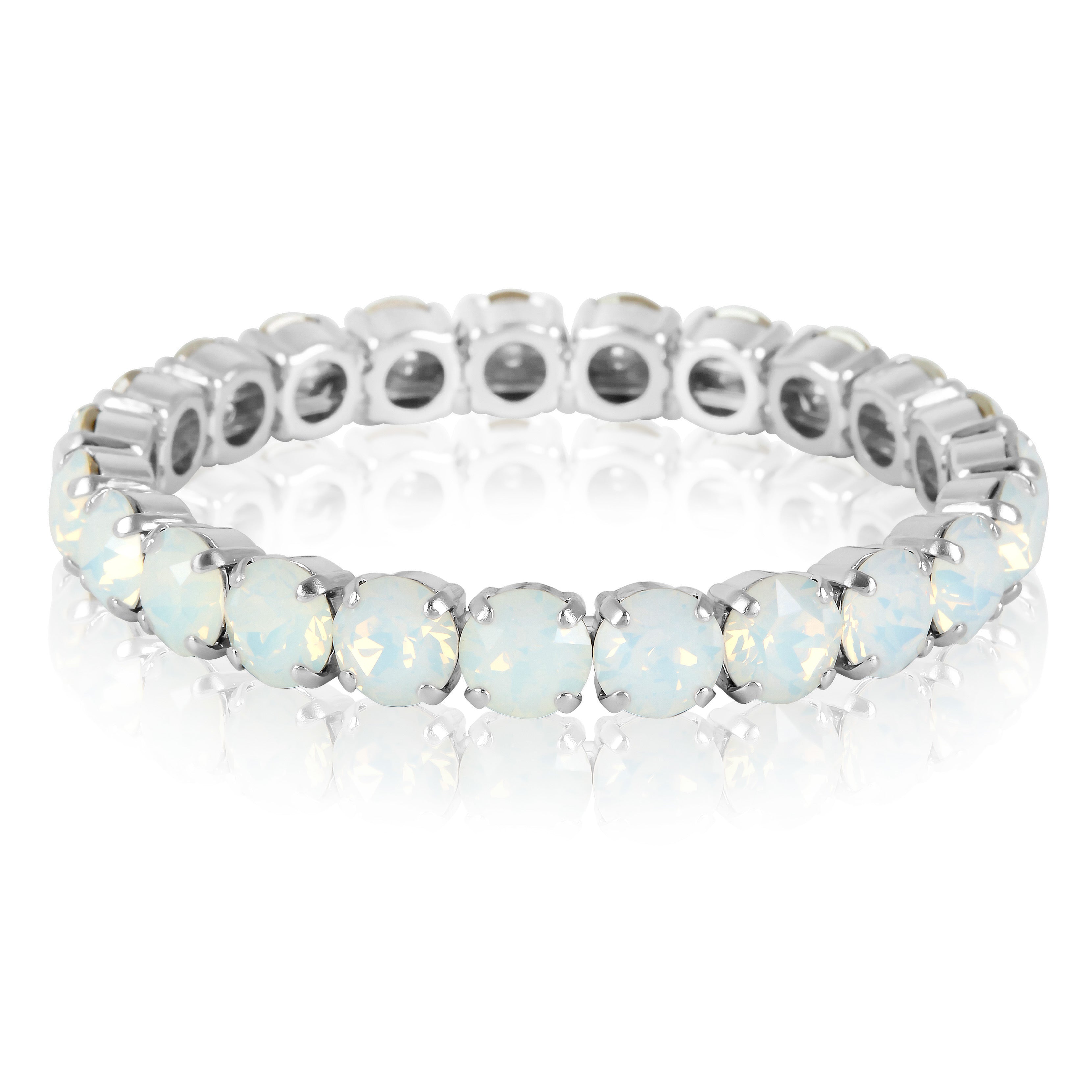 Silver Bracelet, Statement Bracelet, Wedding Bangle, Going Out Bracelet, Swarovski Bracelet, Opal Bracelet, Beautiful Bracelet, Blue Bracelet