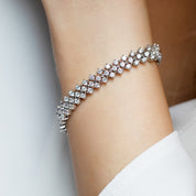 Celine Scatter Edge Bracelet | Silver