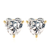 Baby Heart Stud Earrings | Gold