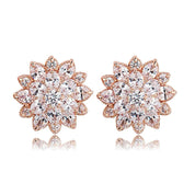 Julianna Cluster Earrings | Rose Gold