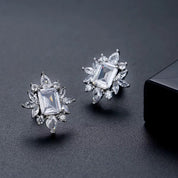 Sunburst Stud Earrings | Silver