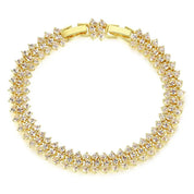 Yasmine Scatter Edge Bracelet | Gold