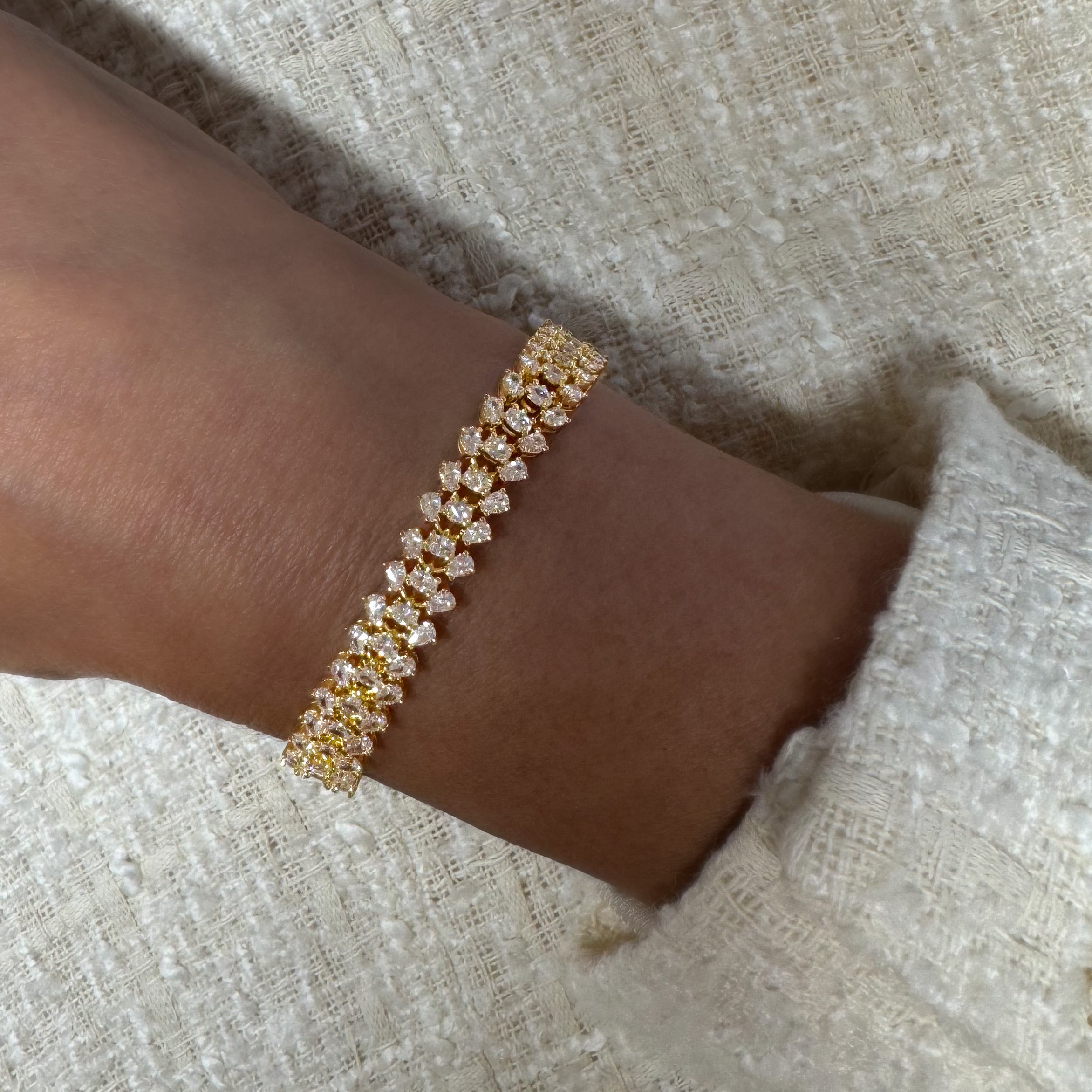 Gold bracelet, tennis bracelet, crystal bracelet, wedding bracelet, scatter bracelet, gold tennis bracelet