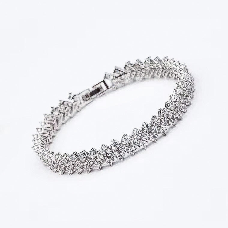 Celine Scatter Edge Bracelet | Silver