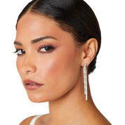 Waterfall Front To Back Drop Earrings | Silver