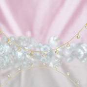 Raindance Crystal Droplet Choker Necklace | Gold