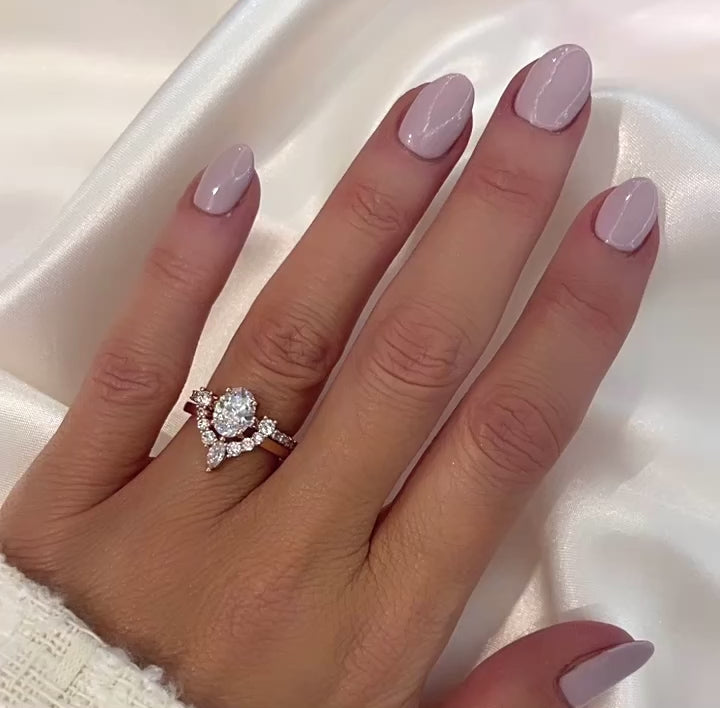 Heavenly Ring and Twinkle Band Duo | Rose Gold