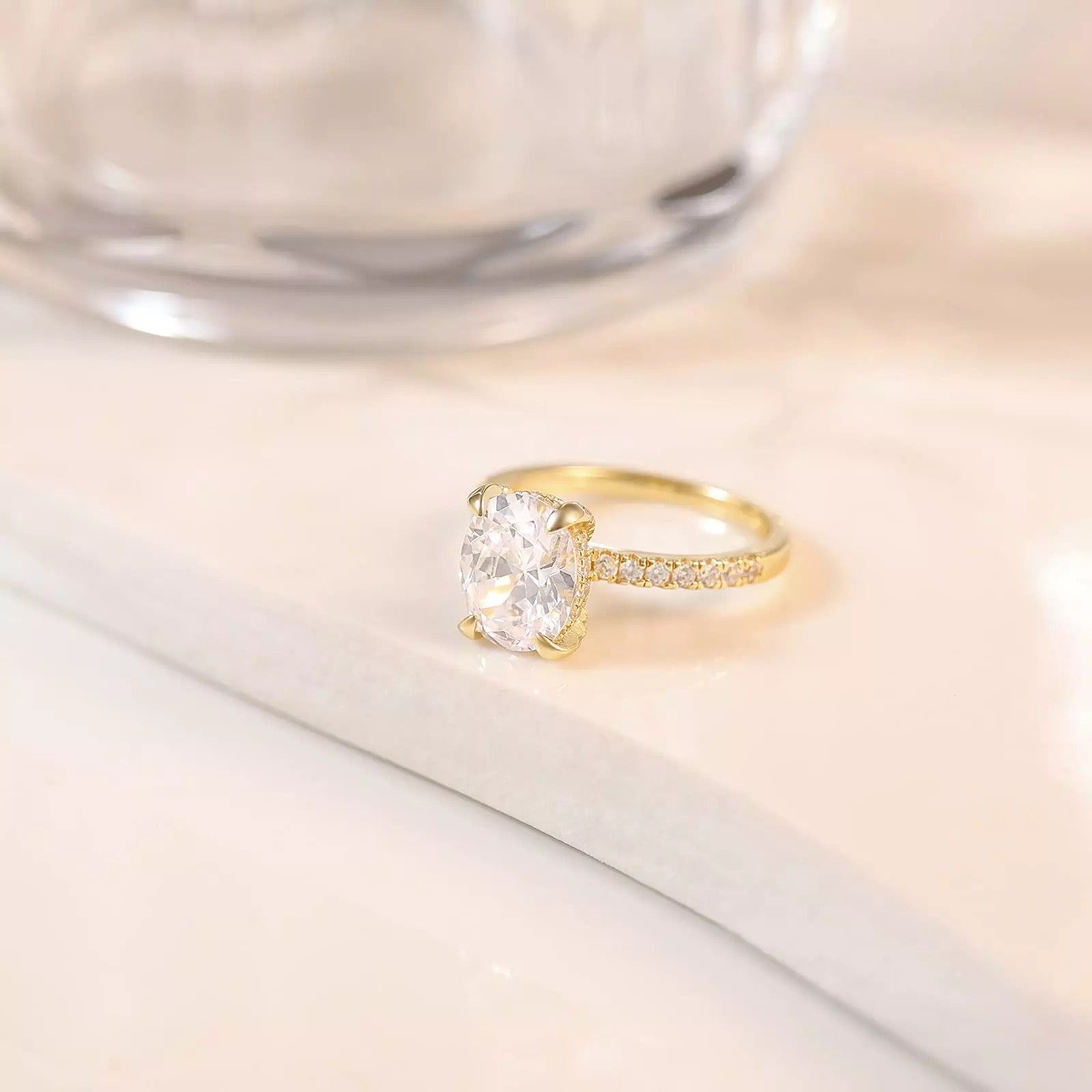 Gold ring, ring set, ring duo, stacking rings, wedding ring, engagement ring, statement ring, cocktail ring