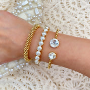 Stacking bracelet, tennis bracelet, gold bracelet