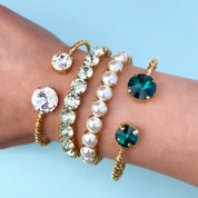 Swarovski bracelet, gemstone bracelet, gold bracelet, diamond bracelet